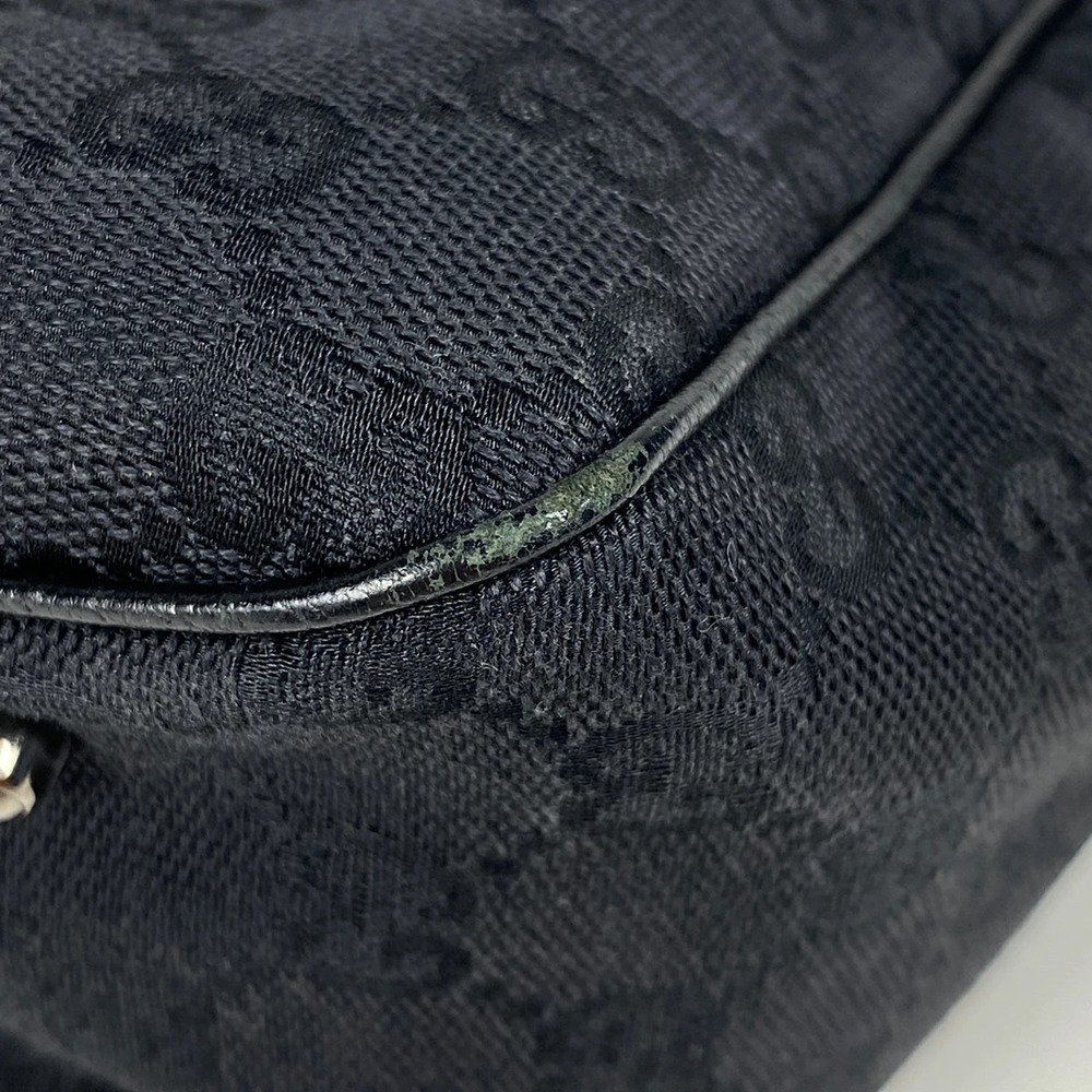 Gucci canvas handbag tote GG bag black